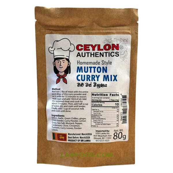 Ceylon Authentic Mutton Curry Mix 80g