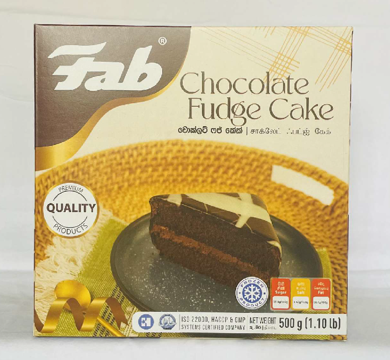Fab Chocolate Fudge Cake 500g (1.10lb) LakFood