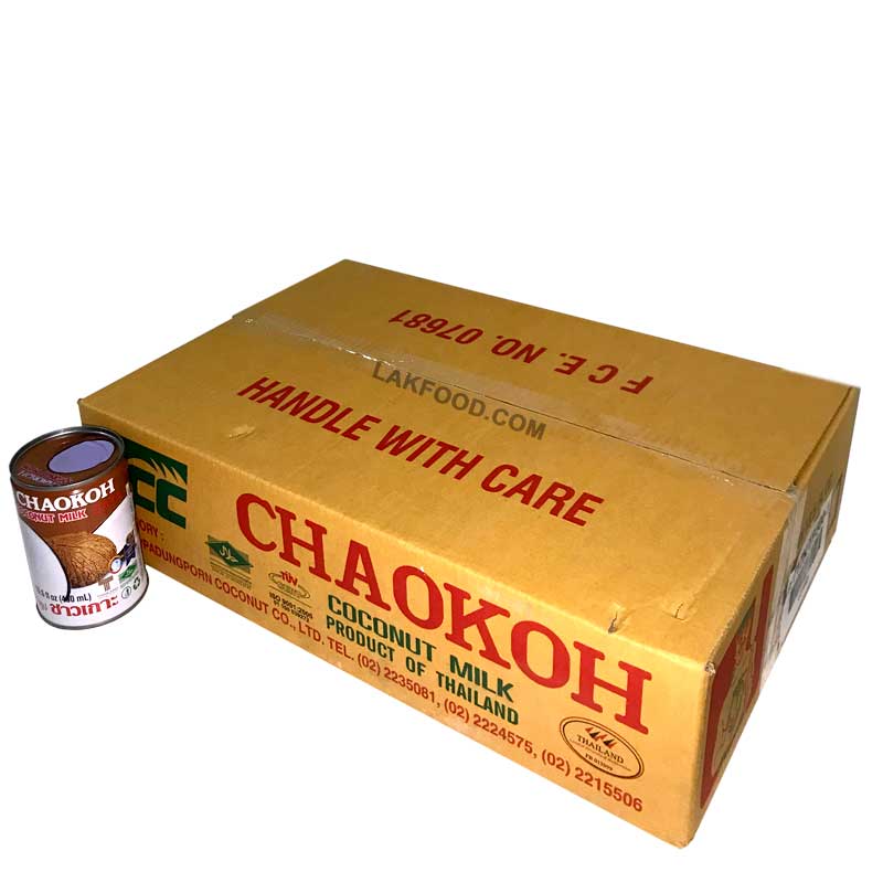 Chaokoh Coconut Milk 400ml x 24 1 Box LakFood