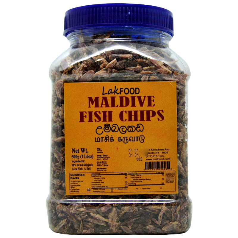 Lakfood Maldivefish Maldive Fish Chips Umbalakada 500g – LakFood