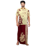 Gents - Batik Sarong & Shirt Kit (Size: XL & L)