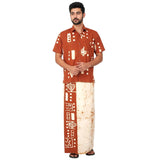 Gents - Batik Sarong & Shirt Kit (Size: XL & L)