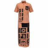 Gents - Batik Sarong & Shirt Kit (Size: XL & L)