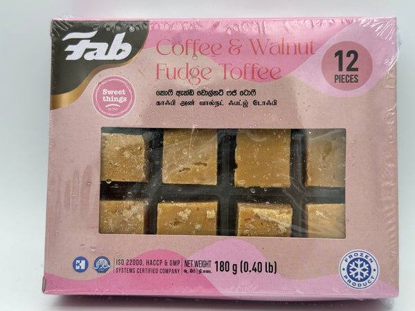 Fab coffee & Walnut Fudge Toffee 12 pcs***