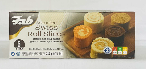Fab Assorted Swiss Roll 5 in 1 Pack 5-Pcs **