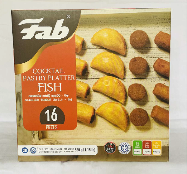 Fab Cocktail Pastry Platter - Fish - 16 in a pack