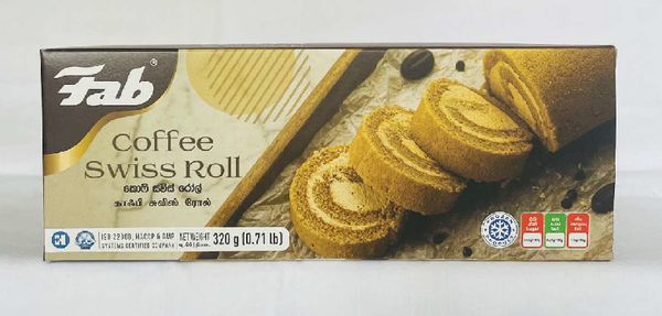 Fab Coffee Swiss Roll  320g (0.71lb)