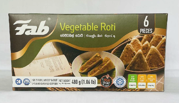 Fab Vegetable Roti 6-Pcs **