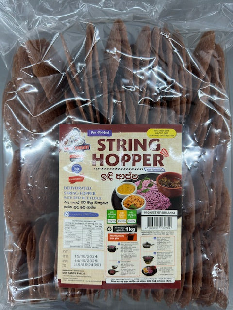 Don Daddy String Hopper - Red Rice 1kg 100 pcs – LakFood