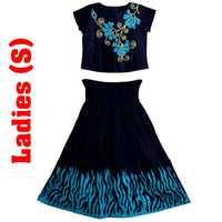 Ladies - Batik Skirt & Blouse (Size - S)