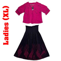 Ladies - Batik Skirt & Blouse (Size - XL)