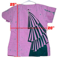 Ladies - Batik Skirt & Blouse (Size - L)