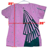 Ladies - Batik Skirt & Blouse (Size - L)
