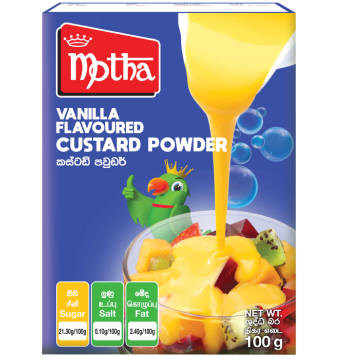 Motha Vanilla Flavored Custard Powder 100g – LakFood