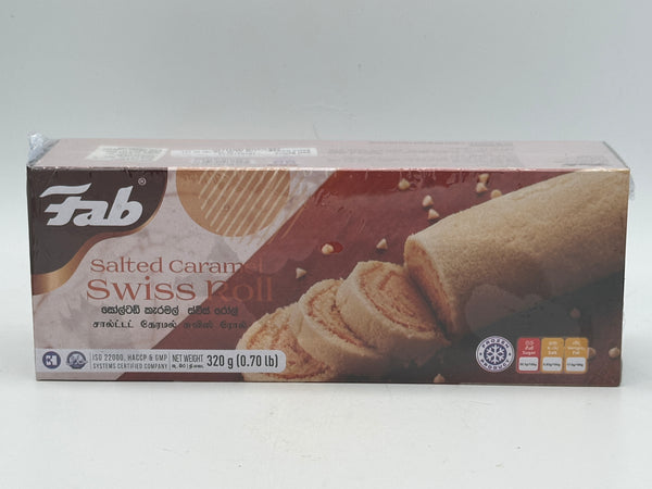 Fab Salted Caramel Swiss Roll 320g (0.71lb)