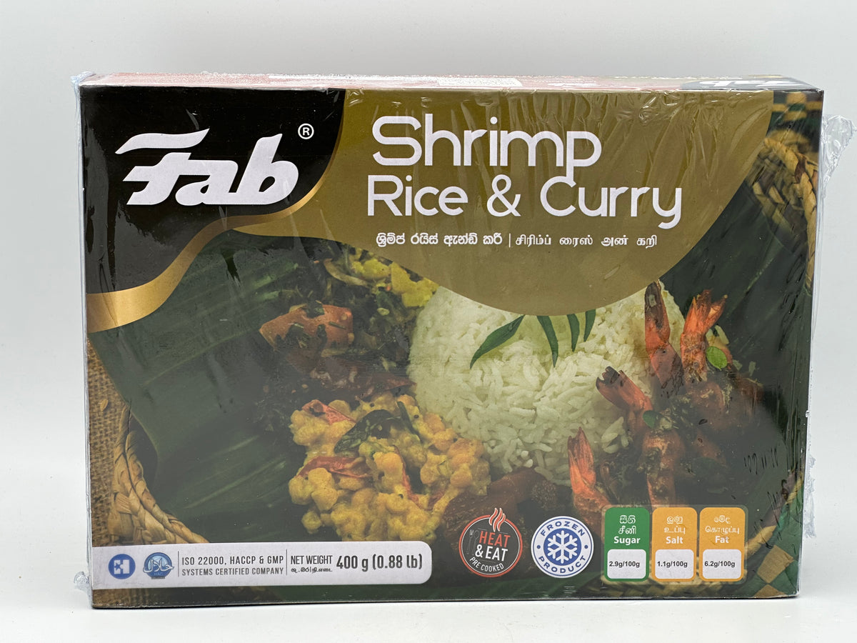 Fab Rice Fab Shrimp Rice & Curry 400g (0.88lb) – LakFood
