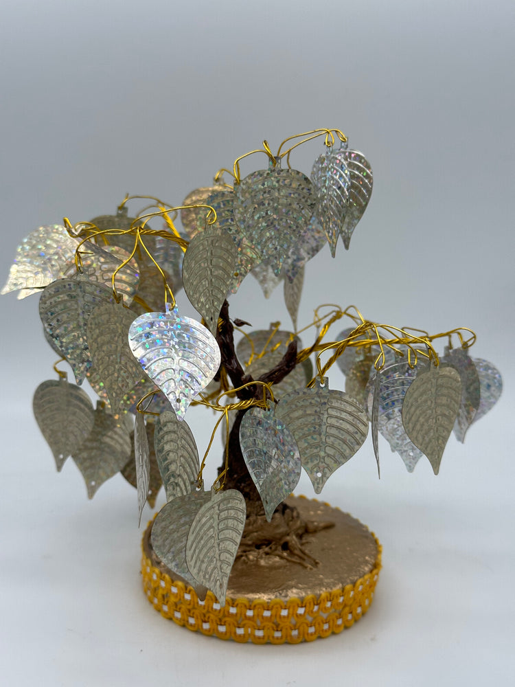 Artificial Bodhi Tree Statue Silver Color LakFood