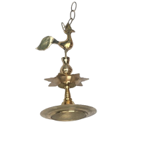 Brass Oil Lamp With Chain 1 Ft