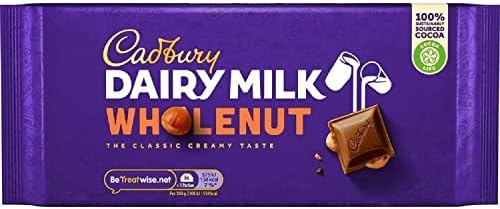 Cadburry Dairy Milk Whole Nut Bar 120g