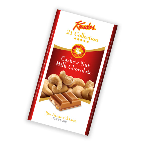 Kandos Cashew Nuts Milk Chocolate 200g