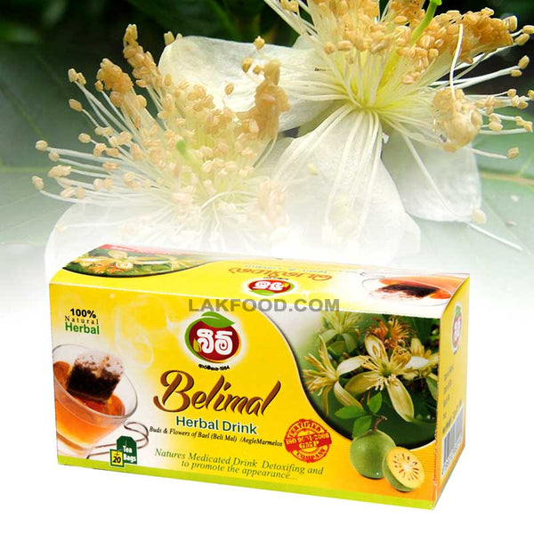 Beam Belimal Herbal Tea - 20 Tea Bags (බෙලිමල් තේ)