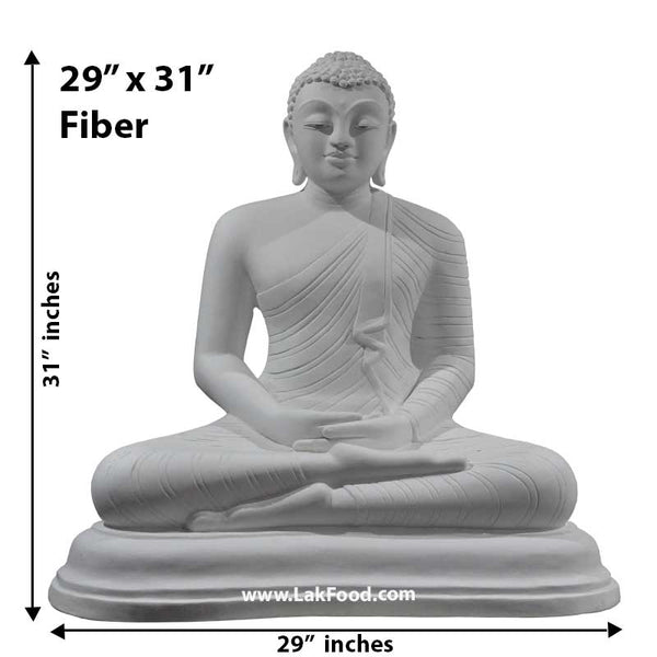 Samadhi Buddha Statue 31" x 29" (Fiber)