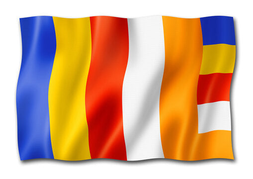 Buddhist Religion Flag - 100% Polyester 28 x 18 Inc