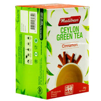 Maliban Green Tea - Cinnamon - 20 Tea Bags (කුරුඳු තේ) ** BUY ONE GET ONE FREE **