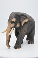 Handmade Wooden Hand Carved Sri Lankan wild elephant - 7 Inc