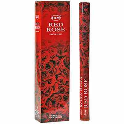 Hem Incense Sticks - Red Rose - 6-Packs Box