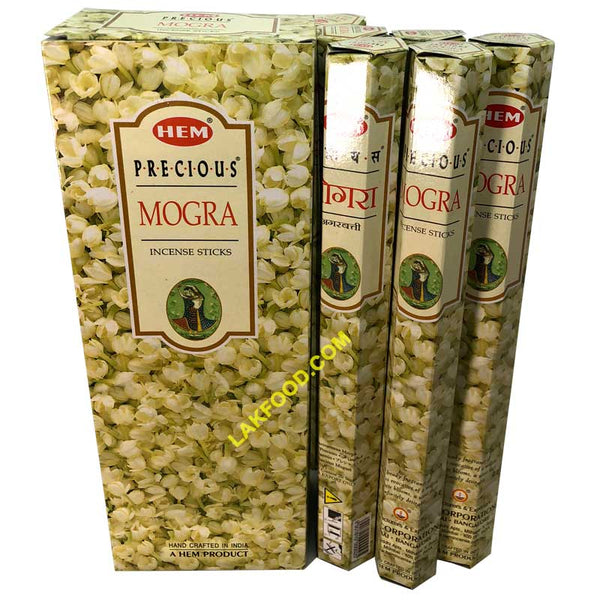 Hem Incense Sticks - Mogra - 6-Packs Box