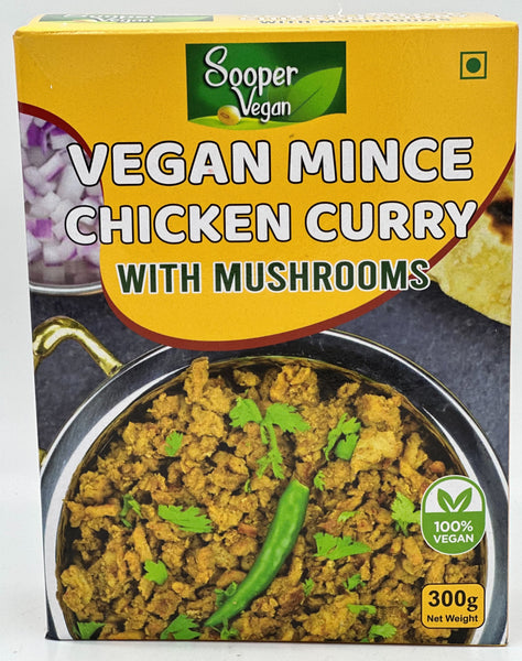 Sooper Vegan Mince Chiken Curry With Mushrooms 300g