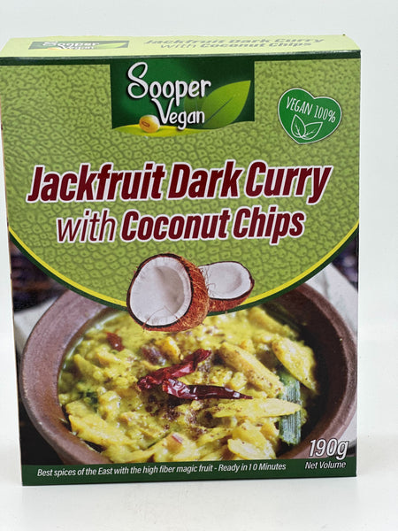Sooper Vegan Jackfruit Dark Curry with Coconut Chips 190g