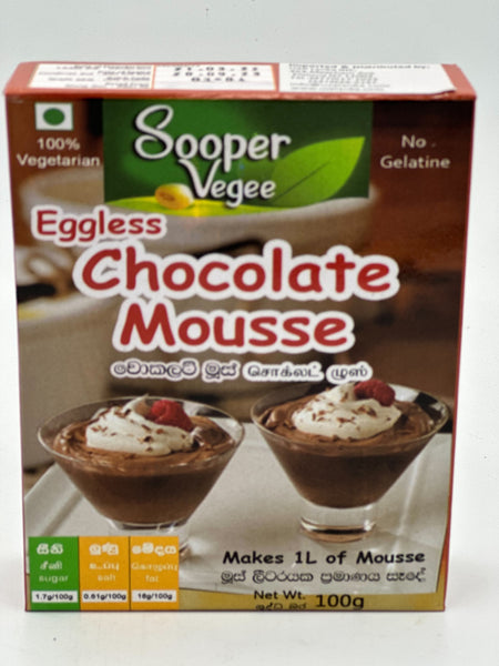 Sooper Vegan Eggless Chocolate Mousse 100g