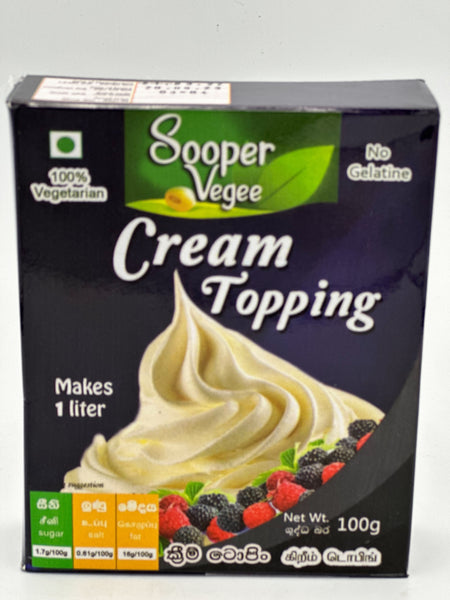 Sooper Vegan Cream Topping 100g