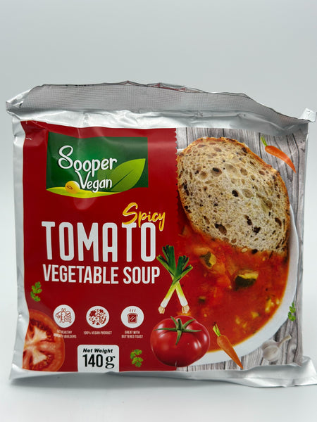 Sooper Vegan Spicy Tomato Vegetable Soup 140g