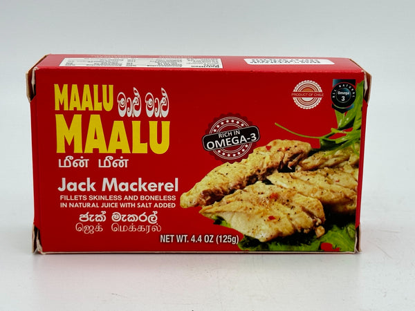 Maalu Maalu Jack Mackerel  Skinless & Boneless with Salt 125g / 4.4ozc