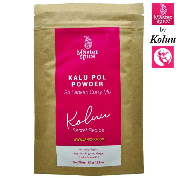 Kalu Pol Powder Curry Mix 80g - Master Spices