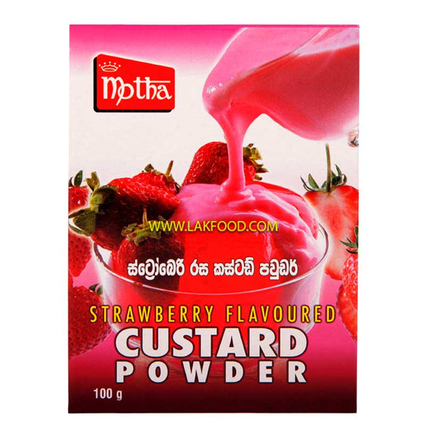 Motha Strawberry Flavored Custard Powder 100g