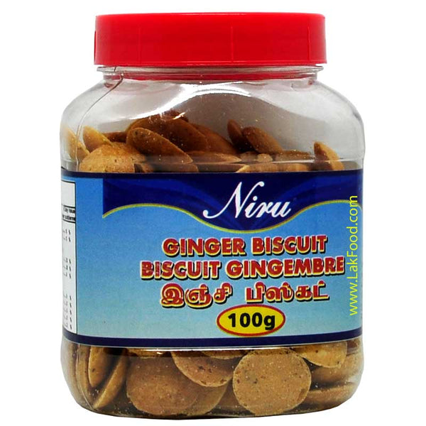 Niru Ginger Biscuits 100g - இஞ்சி பிஸ்கட்  ** BUY ONE GET ONE FREE **