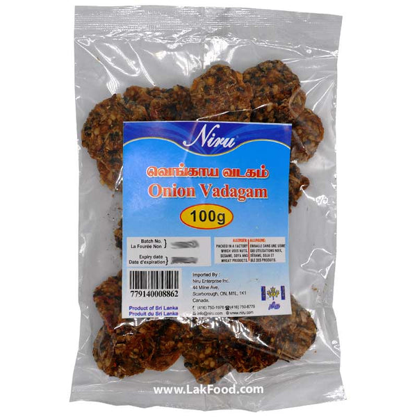 Niru Onion Wafers (Vadagam) 100g ** BUY ONE GET ONE FREE **