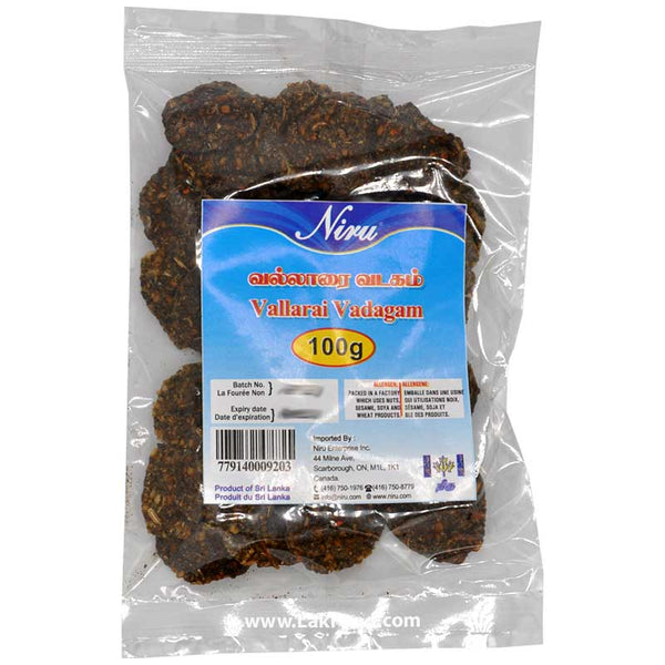 Niru Vallarai Wafers (Vadagam) 100g ** BUY ONE GET ONE FREE **