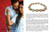 Quarts & Crystal Bracelet - 24K Gold Plated - Made in Sri Lanka