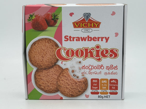 Vichy Strawberry Cookies 80g