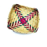 Reed Basket Ceylon Pan Athulpatha Traditional Reed Leaf Hand Woven