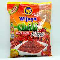 Wijaya Chilli Pieces / Crushed Chilli 500g (කෑලි මිරිස්)