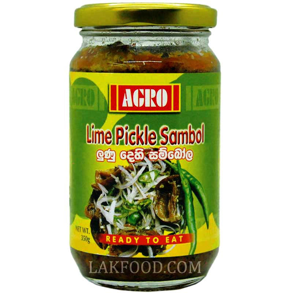 Agro Lime Pickle Sambal 350g ** BUY ONE GET ONE FREE **